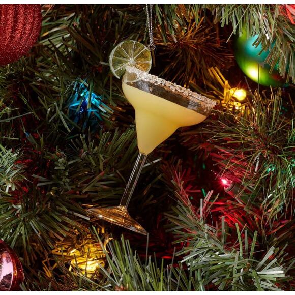 Margarita with Lime Cocktail Glass Christmas Tree Ornament Wondershop Target - Picture 2 of 5